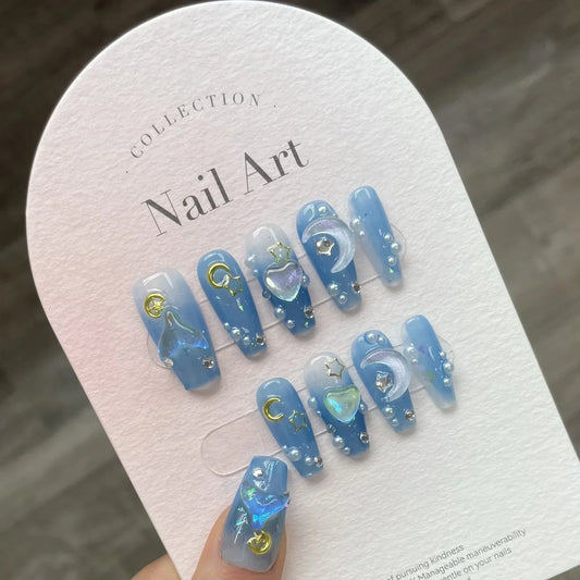 10Pcs Handmade Press on Nails