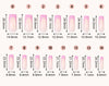 Five-color square patch manicure 150 pieces