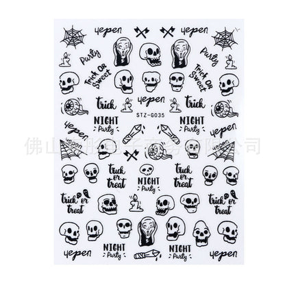 Nails Art Stickers 3D Self-Adhesive Nails Decals