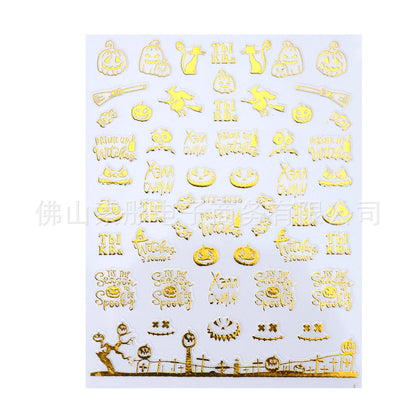 Nails Art Stickers 3D Self-Adhesive Nails Decals