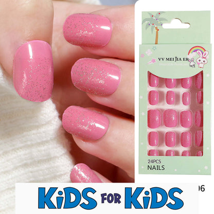 Mini Press On Nails For Kids 24 Pcs KPN1-30