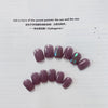 Grape purple wear manicure