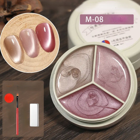 3 Colors Solid Nail Gel M-08