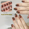 Semi-cured gel uv strips short nails