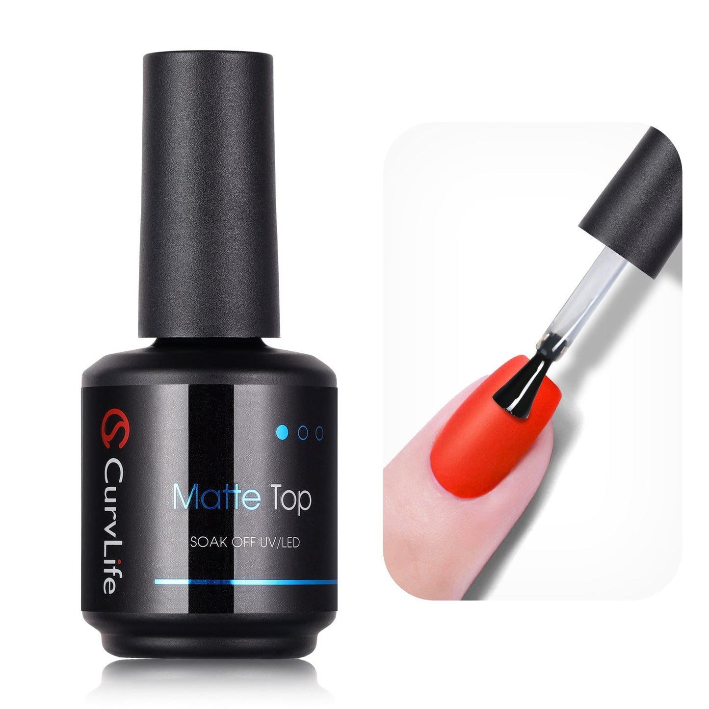 15ml No Wipe Gel Top Coat and Base Coat