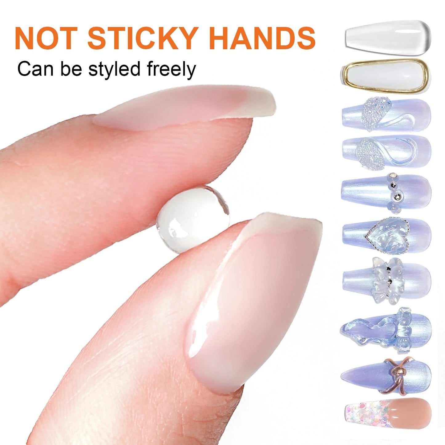 15g/8g Solid Nail Tips Gel For Press On False Nail Tips