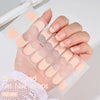 French White Edge Semi-Cured Gel Nail Wrap
