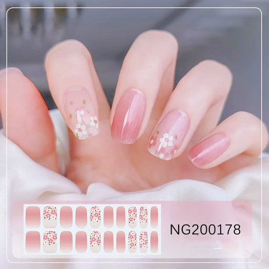 Semicured UV gel nail sticker kit NG200178