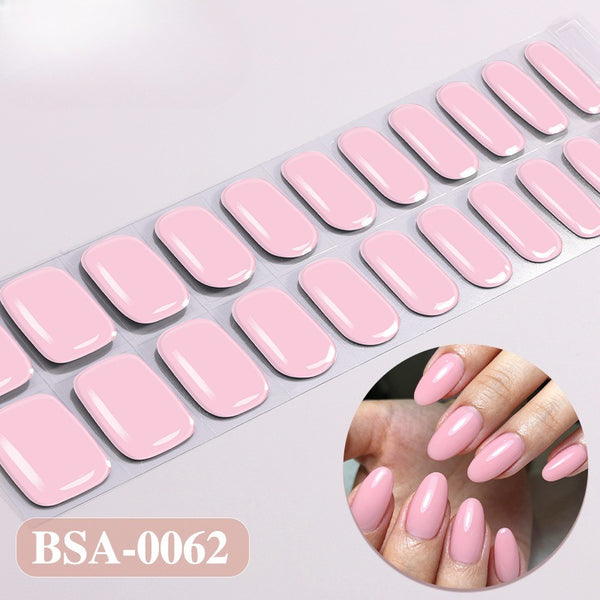 UV-Free Gel Nail Sticker Romantic Pink