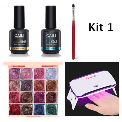 16 Colors Solid Nail Gel Set9