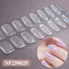 Semicured nail stickers