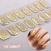 Semicured nail stickers