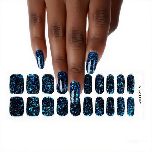 Semicured UV gel nail sticker NG200095