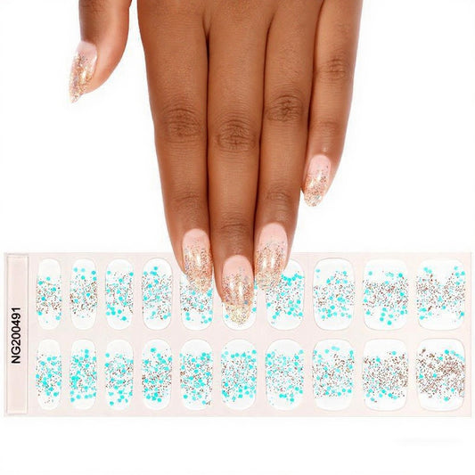 Semicured UV gel nail sticker NG200491