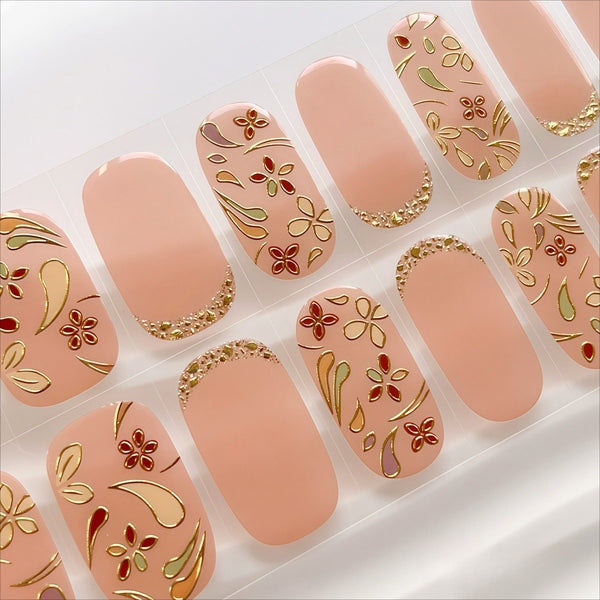 [No Lighting] Light Blue Embossed Cat's Eye Gel Nail Wrap