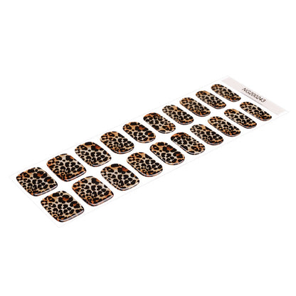 Semicured UV gel nail sticker kit Pure desire leopard print