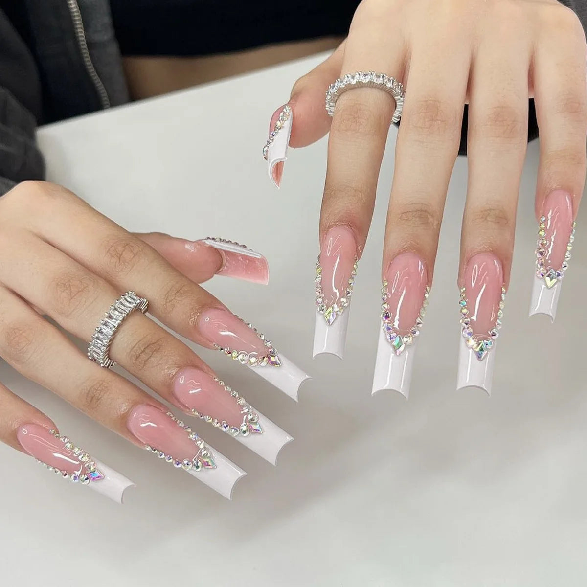 24Pcs Full Cover False Nails