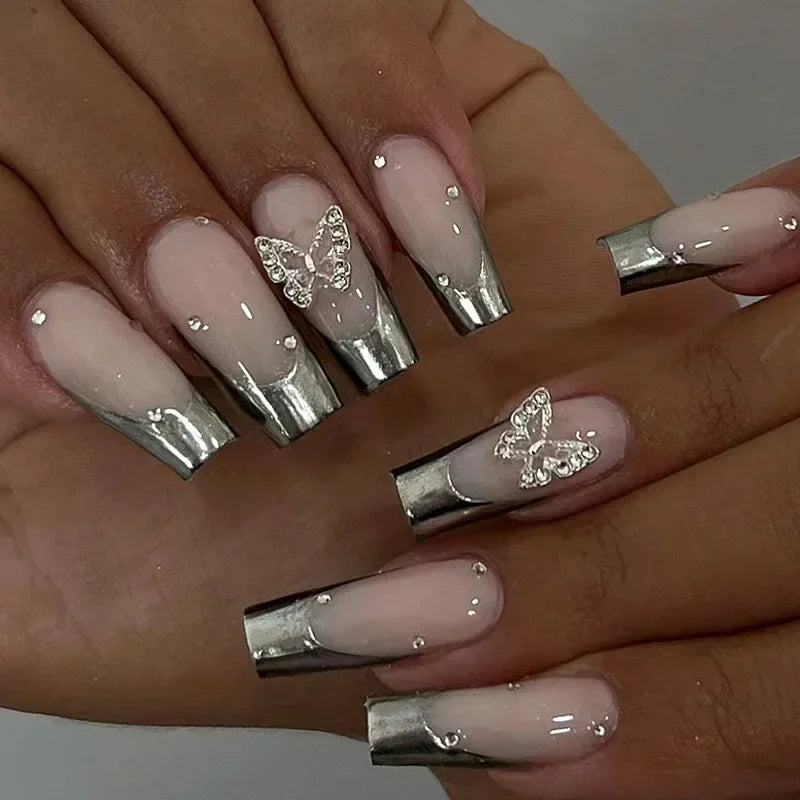 24Pcs Full Cover False Nails