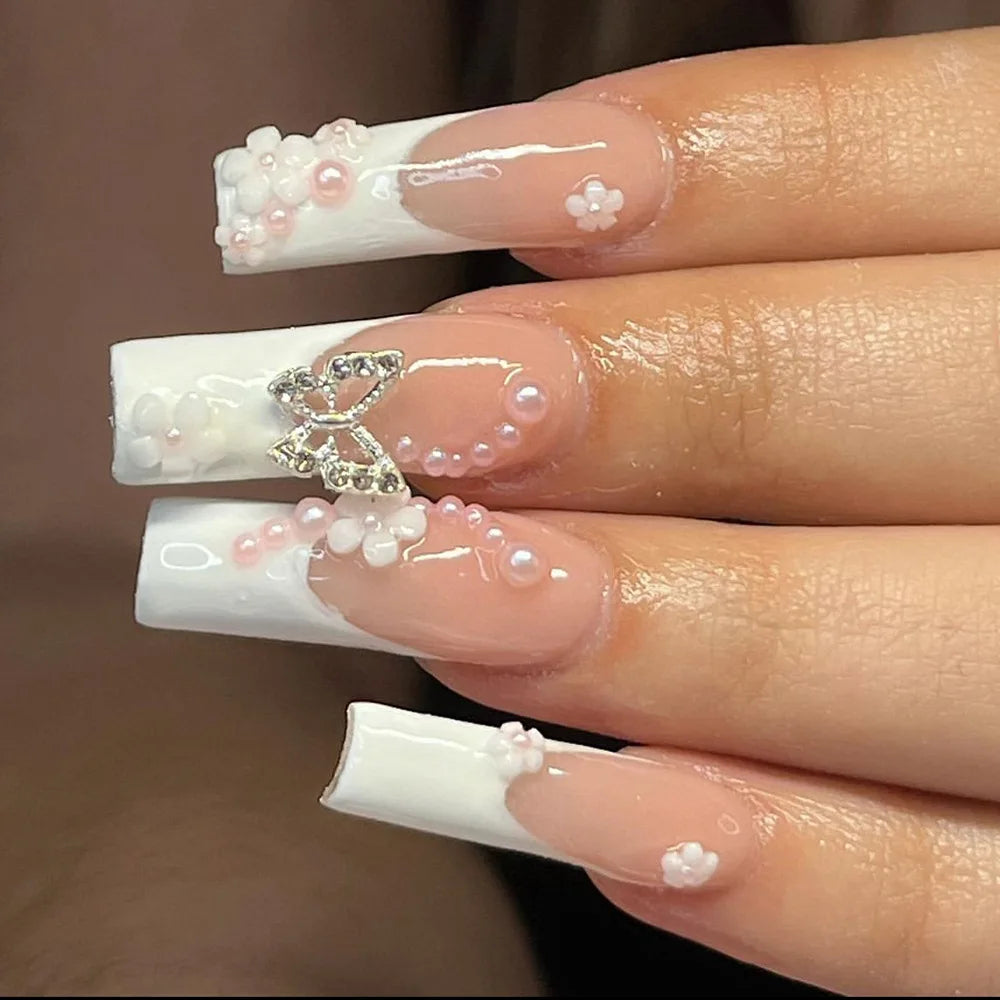 24Pcs Full Cover False Nails