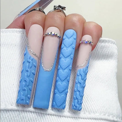 24Pcs Full Cover False Nails