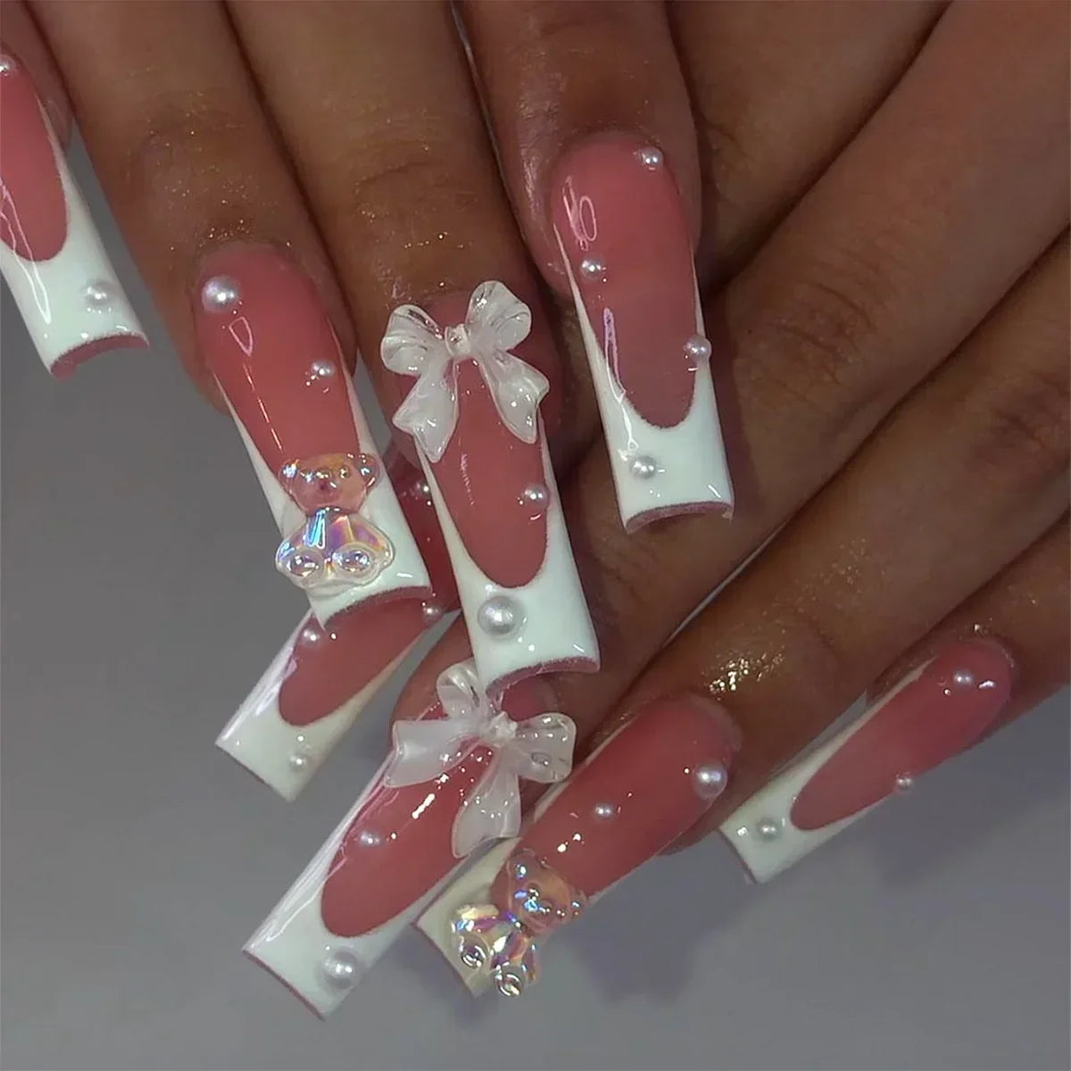 24Pcs Full Cover False Nails