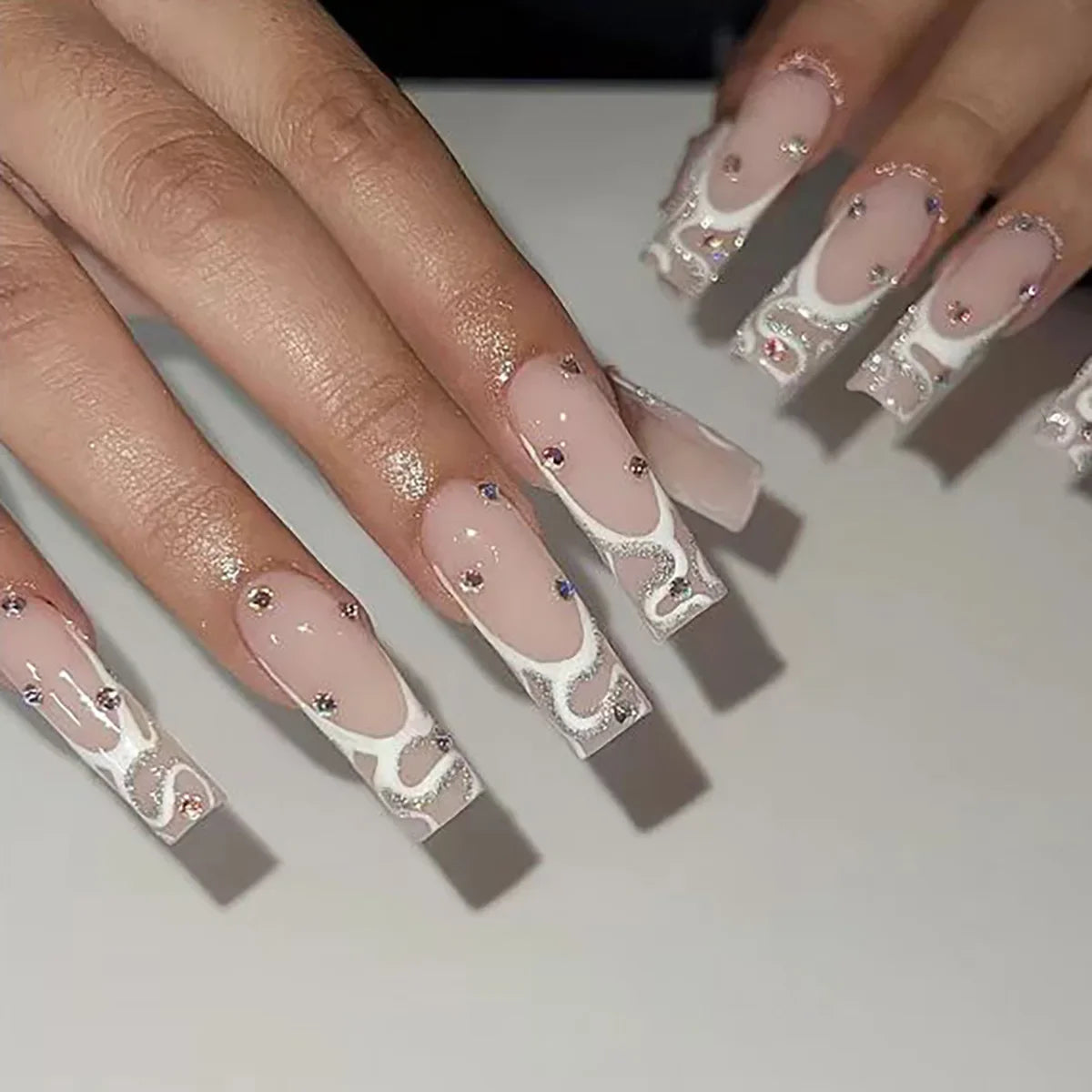 French Design Wearable Fake Nails