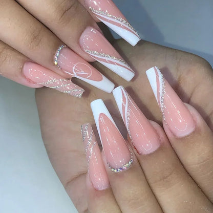 French Design Wearable Fake Nails