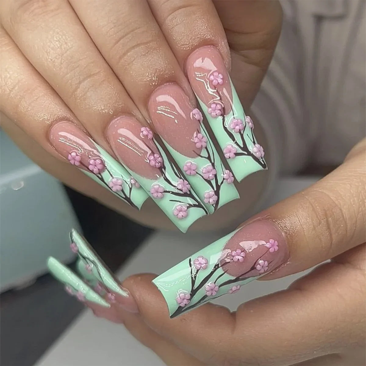 French Design Wearable Fake Nails