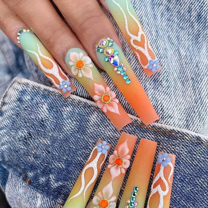 French Design Wearable Fake Nails