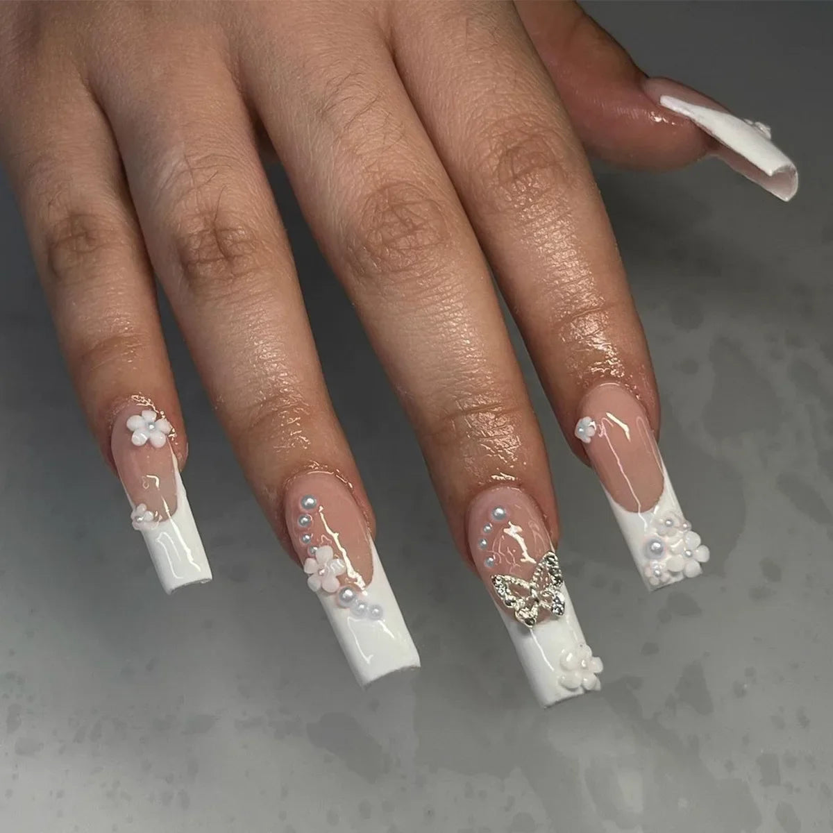 French Design Wearable Fake Nails