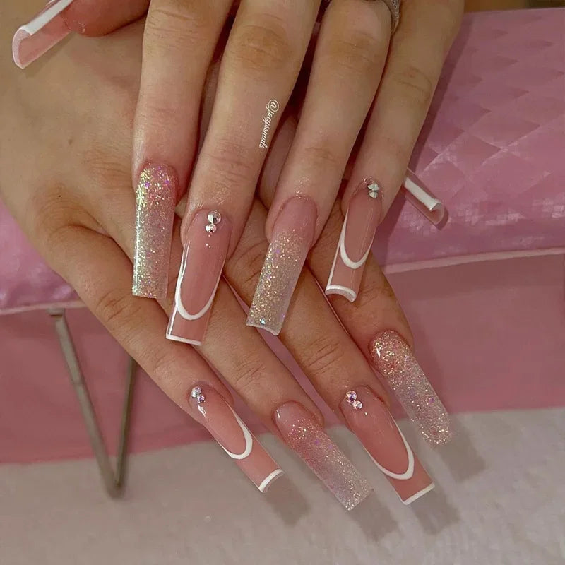 French Design Wearable Fake Nails