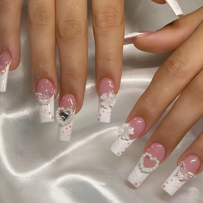 French Design Wearable Fake Nails