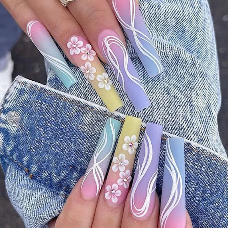 French Design Wearable Fake Nails