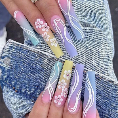 French Design Wearable Fake Nails