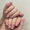 24pcs Short Round False Nails