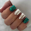 24pcs Short Round False Nails