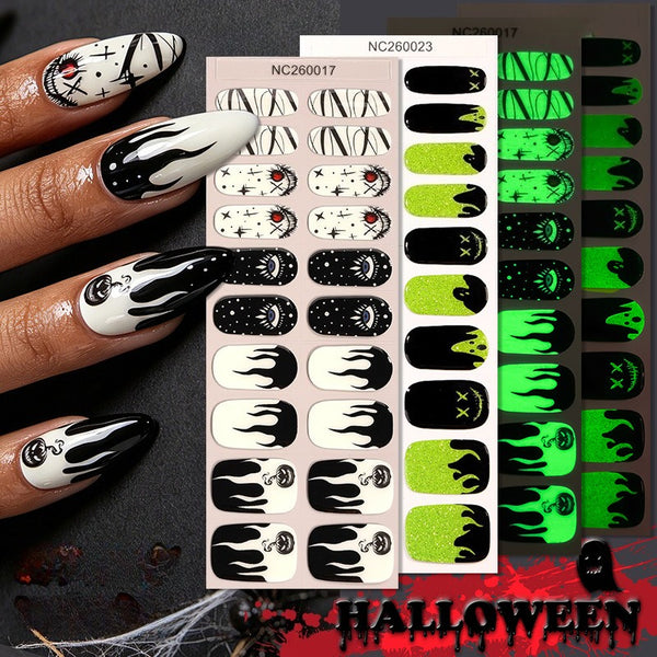 Luminous gel manicure sticker semi-cured nail sticker