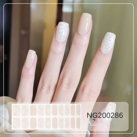 Semicured UV gel nail sticker kit NG200286