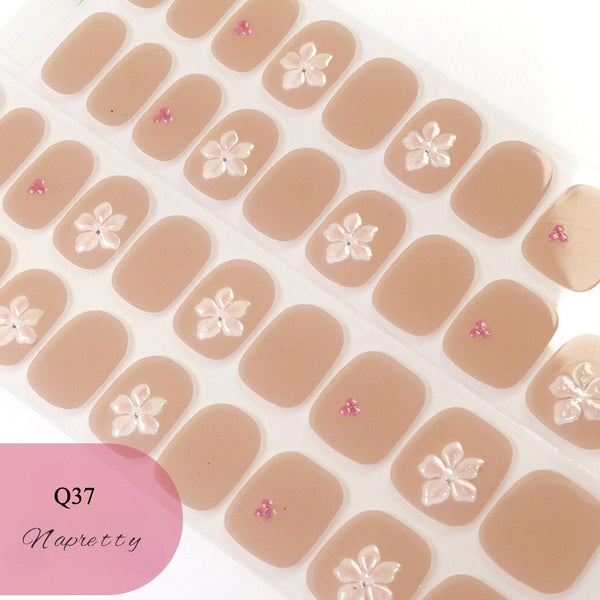 UV Free 5D Gel Nail Art Sticker Q39