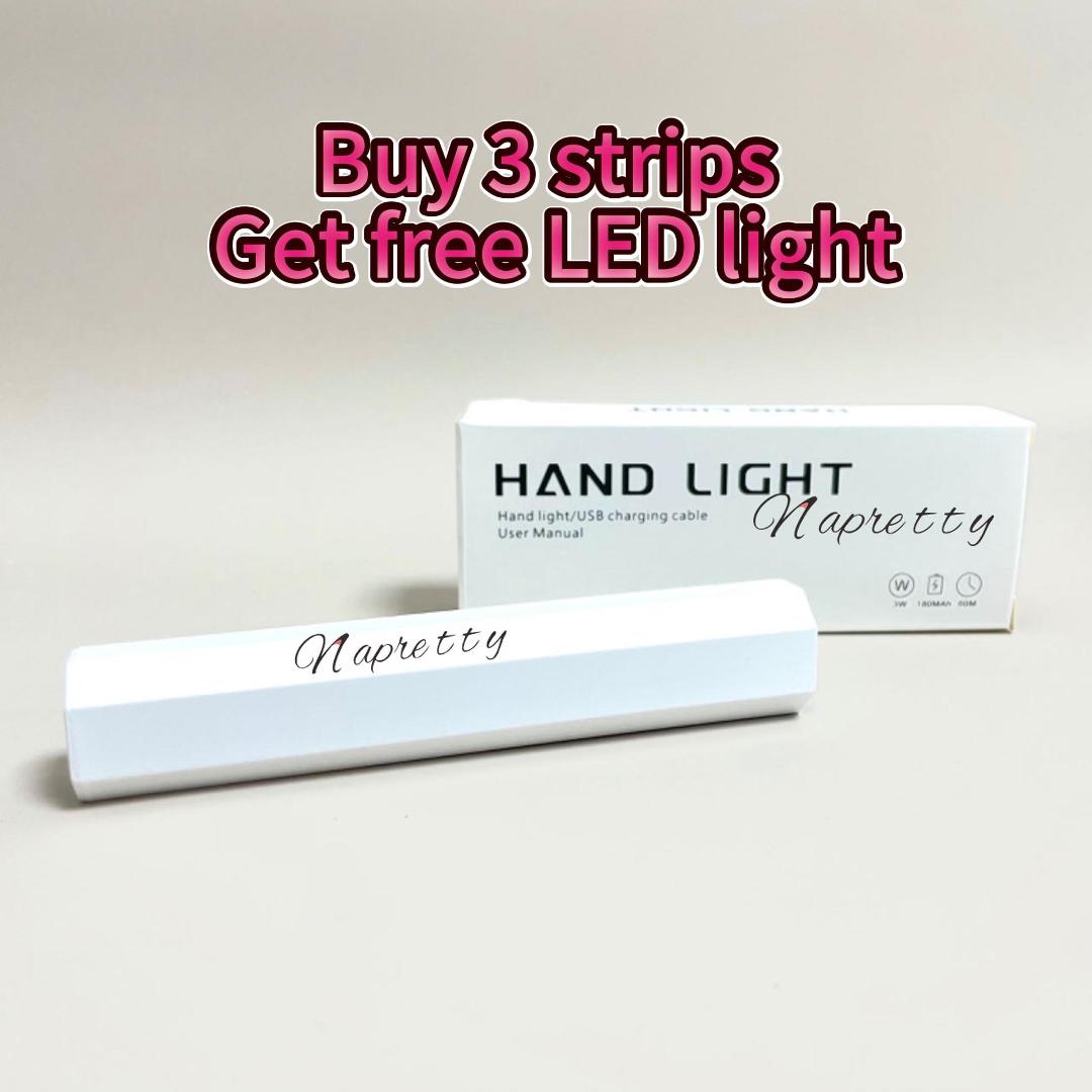 Portable LED Nails Light（Buy 3strips get Free LED light）