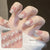Semi-cured gel uv strips short nails 10DT