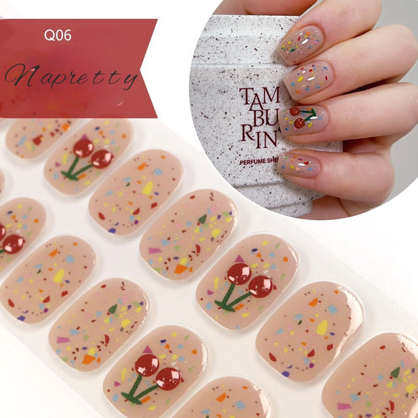 UV Free 5D Gel Nail Art Sticker Q39