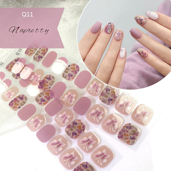 UV Free 5D Gel Nail Art Sticker Q39