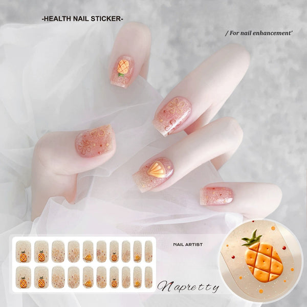 3D Nail Wrap[UV-Free] Pineapple
