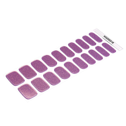 Semicured UV gel nail sticker kit NG200318