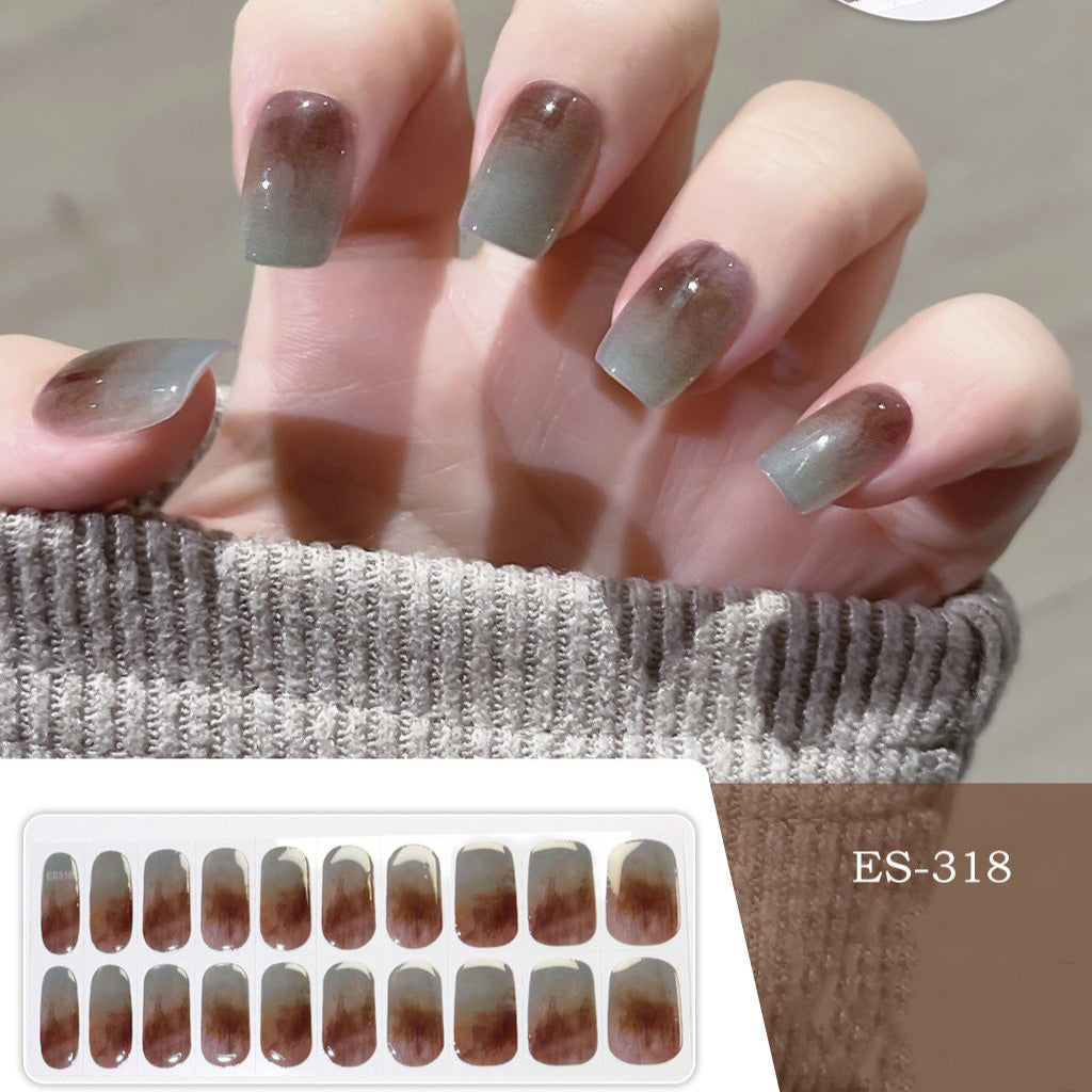 Semicured UV gel nail sticker kit ES-318