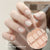 Semi-cured gel uv strips short nails 91DT