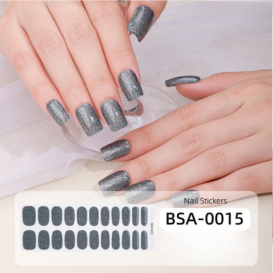 Semicured UV gel nail sticker kit BSA-0015(NO LED Light needed)