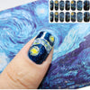 Nail wraps Van Gogh decals