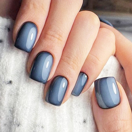 Press on nail Dark gray element